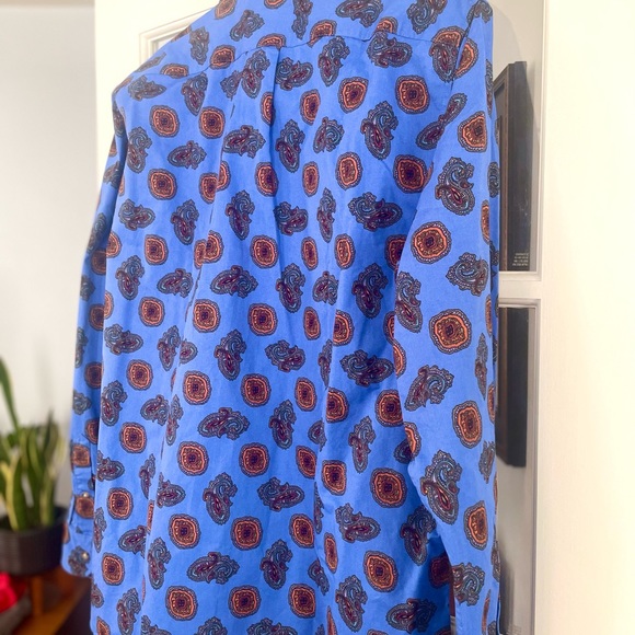 J. Crew Classic Fir Mid-weight Twill Paisley Shirt - Picture 3 of 3